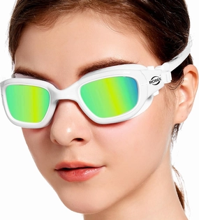 Robee Swimming Goggles, Adult Polarized Swim Goggles for Men Women Youth, Water Pool Glasses