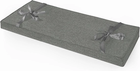 ROFIELTY Bench Cushion 47 inch, Durable Bench Cushions for Indoor Furniture,Window Seat Cushions Indoor, Personalized Custom Bench Cushion (Dark Gray, 47x17x2)