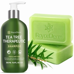 Roycederm Tea Tree Antifungal Care Set - Scalp & Skin Solution Bundle