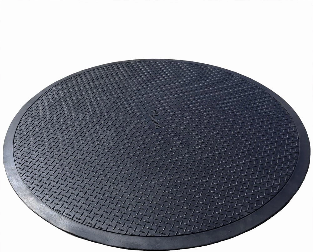Rubber-Cal Circular Rubber Swing Set Mat - 48” Diameter