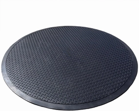 Rubber-Cal Circular Rubber Swing Set Mat - 48” Diameter