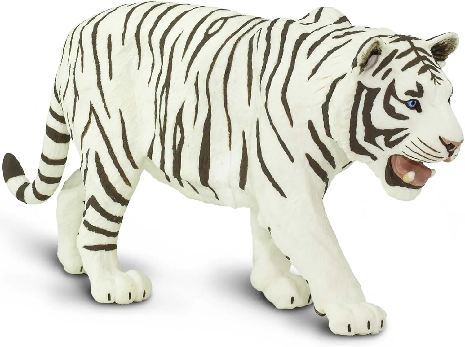 Safari Ltd. White Siberian Tiger Figurine - Detailed 10" Plastic Model Figure - Fun Educational Toy for Boys, Girls & Kids Ages 3 