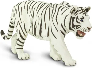 Safari Ltd. White Siberian Tiger Figurine - Detailed 10" Plastic Model Figure - Fun Educational Toy for Boys, Girls & Kids Ages 3 