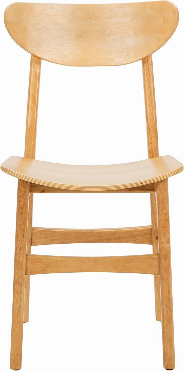 Safavieh Home Lucca Retro Natural Dining Chair, Set of 2, Wood