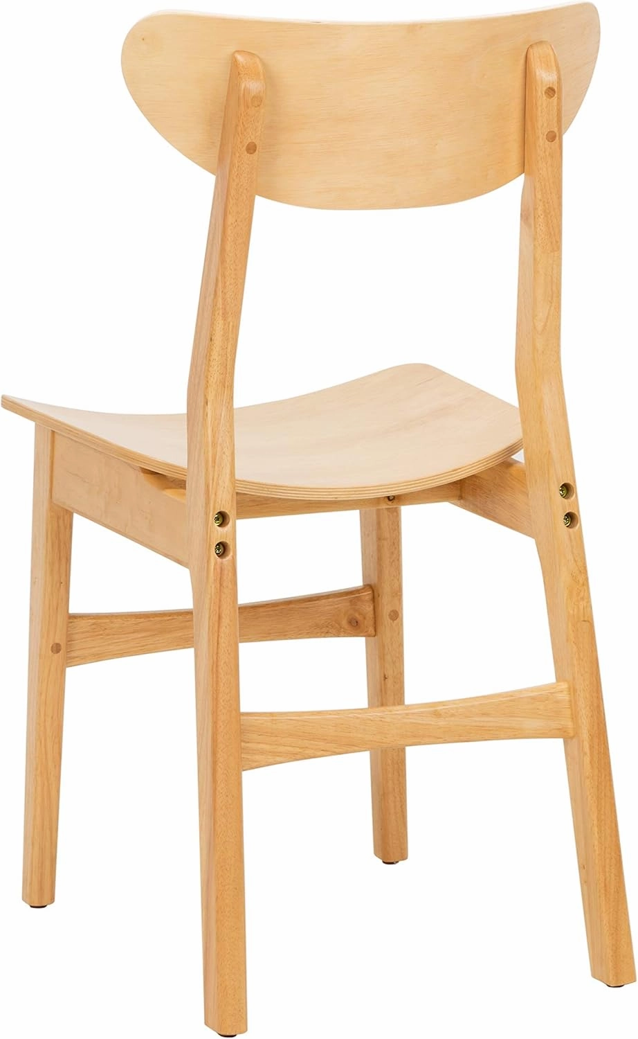 Safavieh Home Lucca Retro Natural Dining Chair, Set of 2, Wood