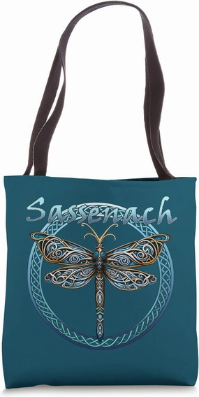 Sassenach Gaelic Dragonfly Scottish Outlander Tote Bag