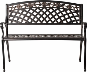 Scarlet Aluminum Patio Bench