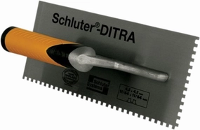Schluter Ditra Square-Notch Trowel - Designed for Ditra System Installation - 11/64-Inch X 11/64-Inch, 1-Pack - TRL-DIT