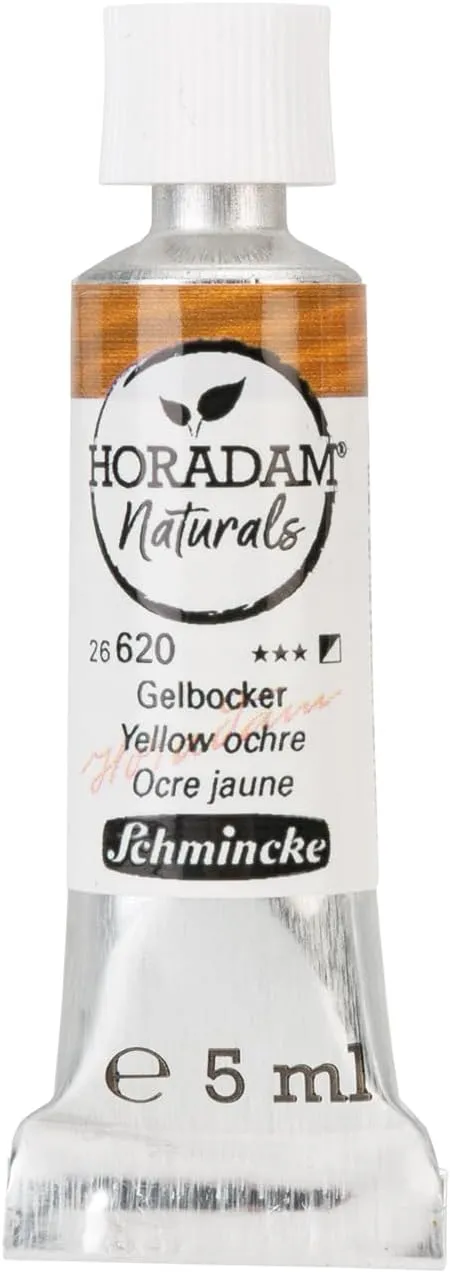 Schmincke - Horadam Naturals, Trio Erde, 86 006 097, feinste vegane Wasserfarbe, Set mit 3x 5 ml