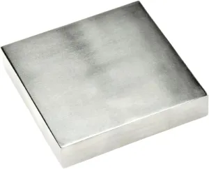 SE 4" x 3/4" x 4" Steel Bench Block - Heavy-Duty Tool for Jewelry Making, Hammering, and Shaping - JT34443SB