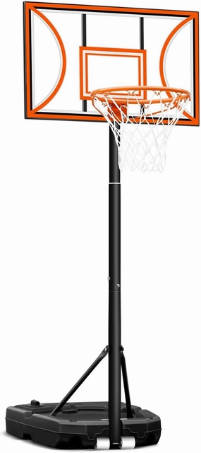 Seray Kids Basketball Hoop Outdoor, 3 FT- 9 FT Adjustable Pool Basketball Goal, 32 in Backboard Indoor Portable Basketball Hoop for Youth/Teenagers/Adults in Backyard/Driveway