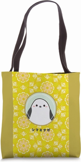 Shimaenaga Bird Wild Bird Hokkaido Snow Fairy Illustration Tote Bag