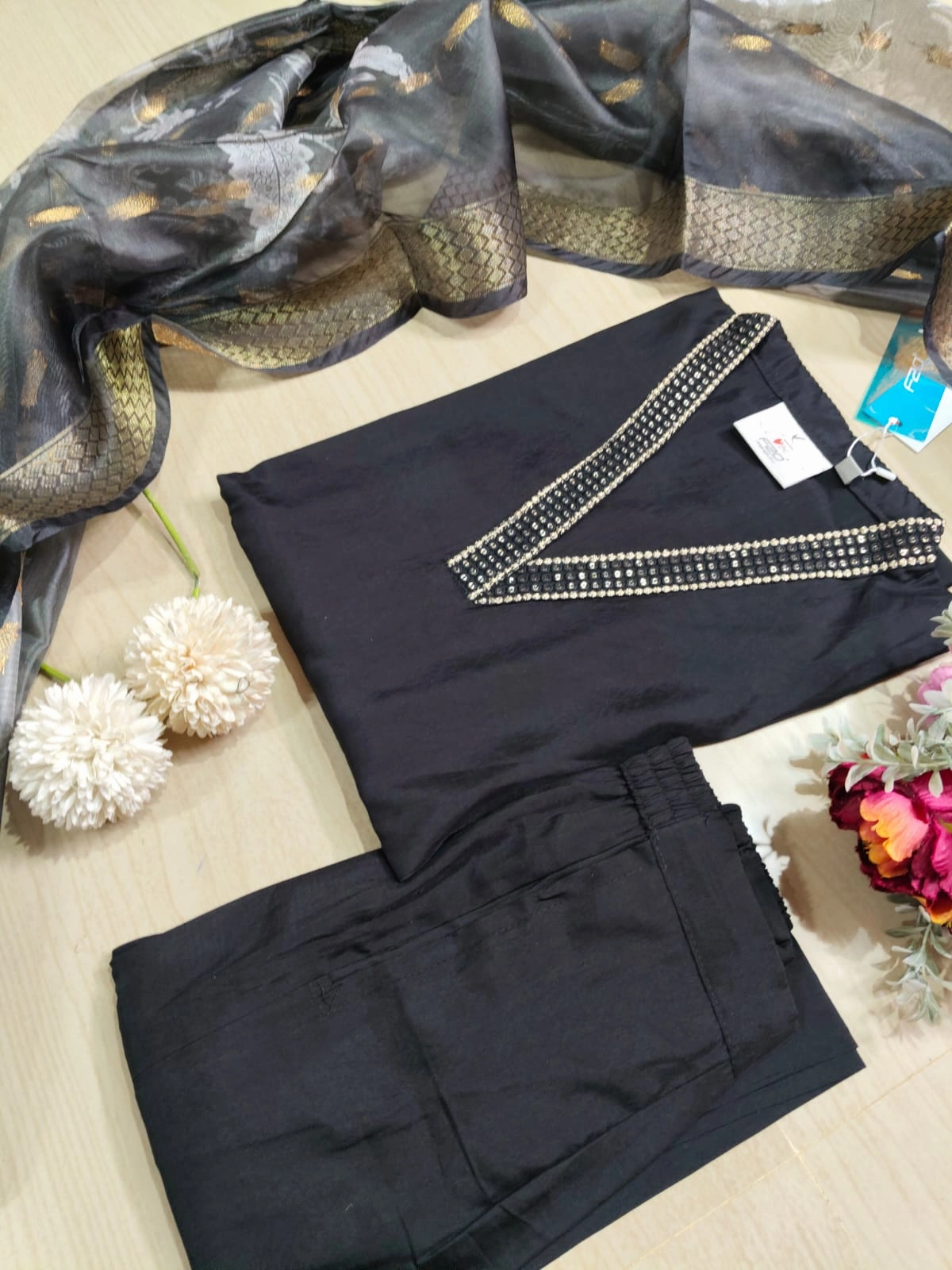 shiny dupatta set SSD01