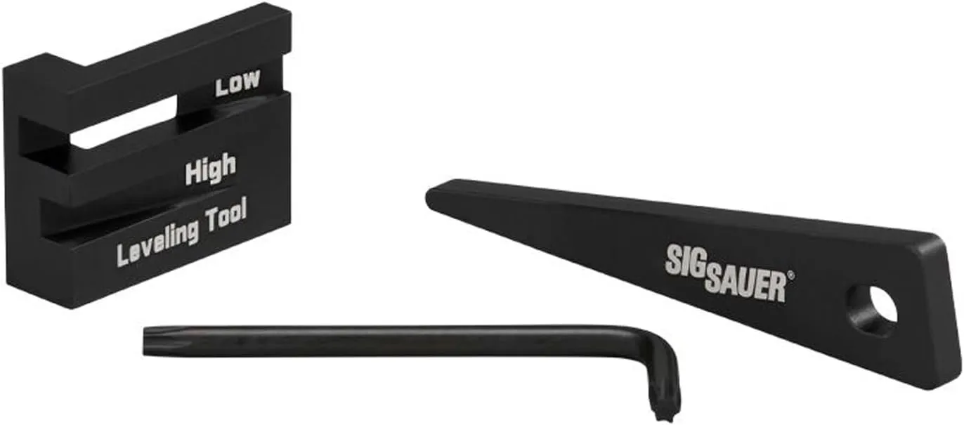 Sig Sauer ALPHA6 30mm Hunting Scope Rings Set - Lightweight Durable Hard Anodized Aluminum Picatinny/Weaver Compatible Riflescope Ring Mounts - Matte Black