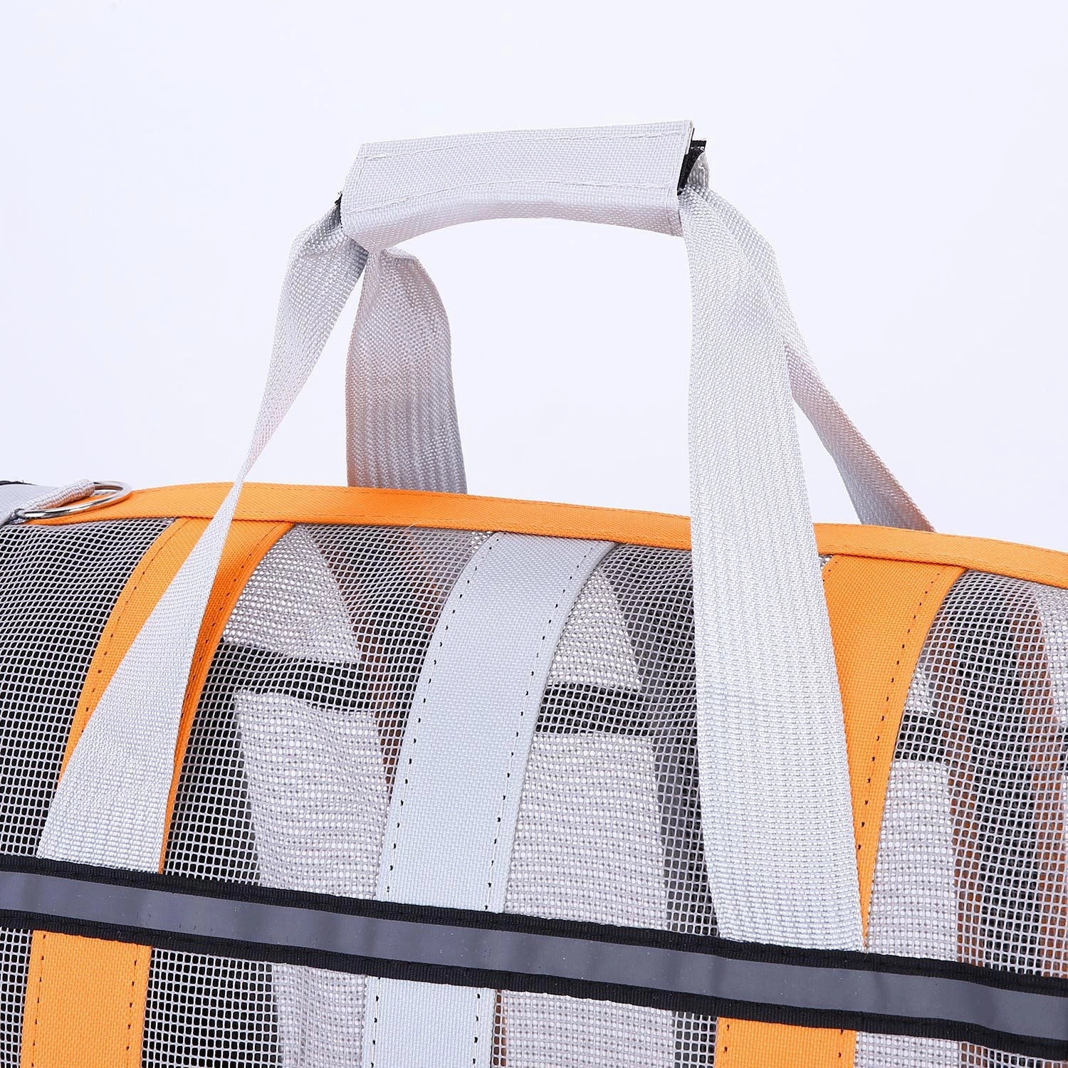 Size M Black Foldable Pet Carrier Bag - Lightweight, Breathable, and Spacious for All Seasons