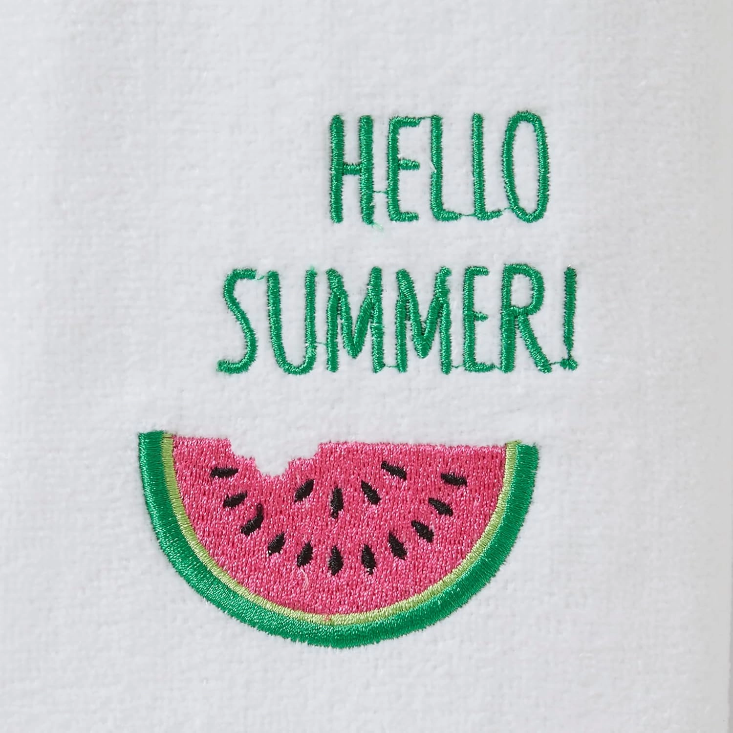 SKL HOME Hello Summer Hand Towel Set, White Small