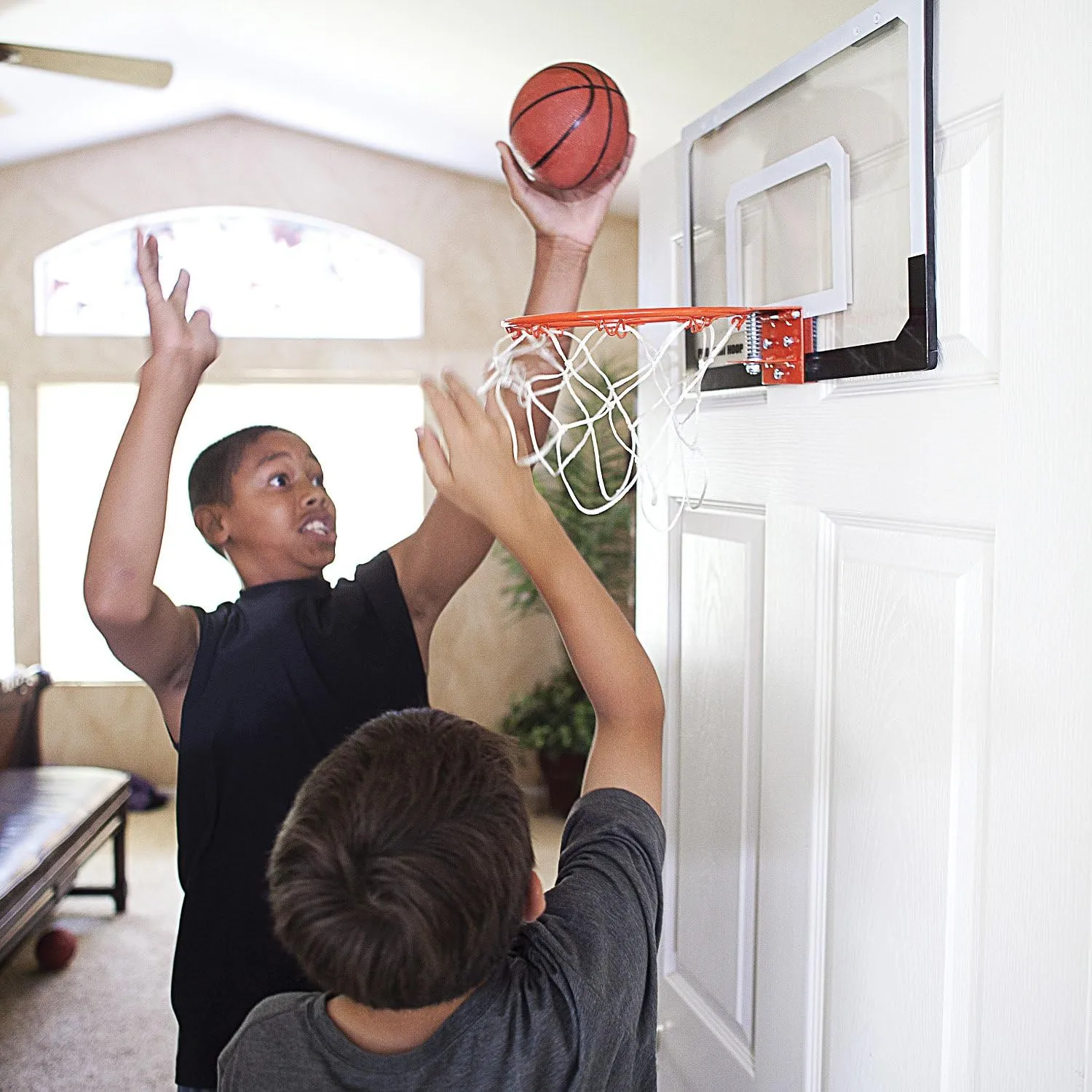 SKLZ Pro Mini Indoor Basketball Hoop - Over The Door – Portable - Great For Home, Dorms, Offices, and Gifts