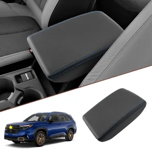 SKTU 2025 Forester Accessories Center Console Cover for 2025  Subaru Forester (Base/Premium/Sport/Wilderness/Limited/Touring) Armrest Cover Subaru Forester 2025 Accessories Console Cushion (Blue Line)