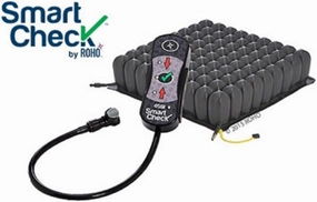 Smart Check by ROHO MID Profile Sensor Read Seat and Positioning Wheelchair Cushion with Heavy Duty Cover and Smartcheck Sensor Included (18-19 X 16-17 1R109M-CH-SR)