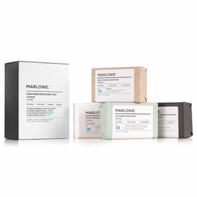 Soap Discovery Gift Set, Mens Skin Care Variety Selection of Exfoliating Body Scrub, Charcoal, Moisturizing & Polishing Body Bar Soaps for Men, 4 Pack