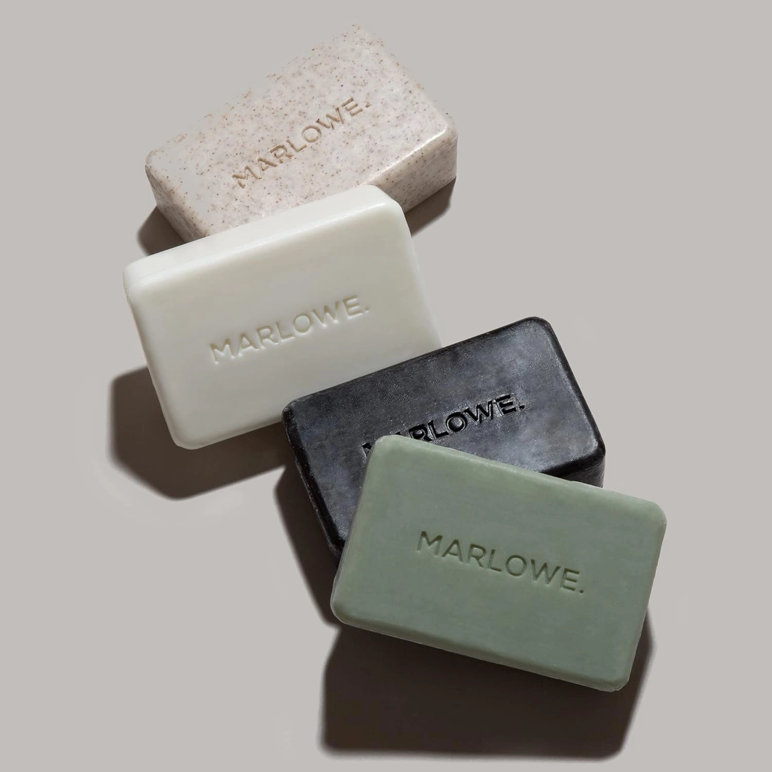 Soap Discovery Gift Set, Mens Skin Care Variety Selection of Exfoliating Body Scrub, Charcoal, Moisturizing & Polishing Body Bar Soaps for Men, 4 Pack
