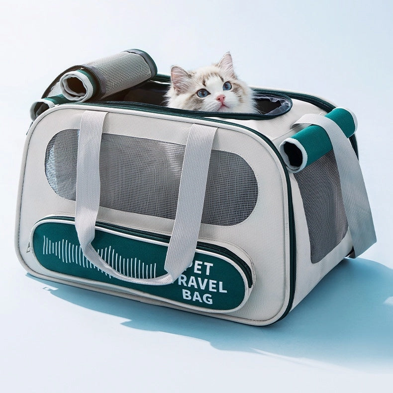 Soft-Sided Collapsible Pet Carrier for Dogs and Cats