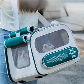 Soft-Sided Collapsible Pet Carrier for Dogs and Cats