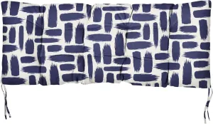 Sorra Home Graphic Bench Cushion, 55 in x 18 in x 2 in, Baja Nautical