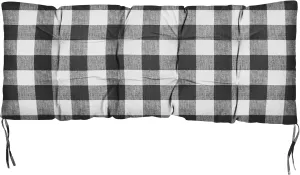 Sorra Home Plaid Bench Cushion, 37 in x 17 in x 2 in, Anderson Matte
