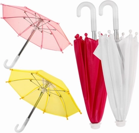 Sosoport 4Pcs Mini Doll House Umbrella Decorative Umbrellas for Dollhouse Accessories Lightweight and Stylish Rain Umbrellas for Dolls for Creative