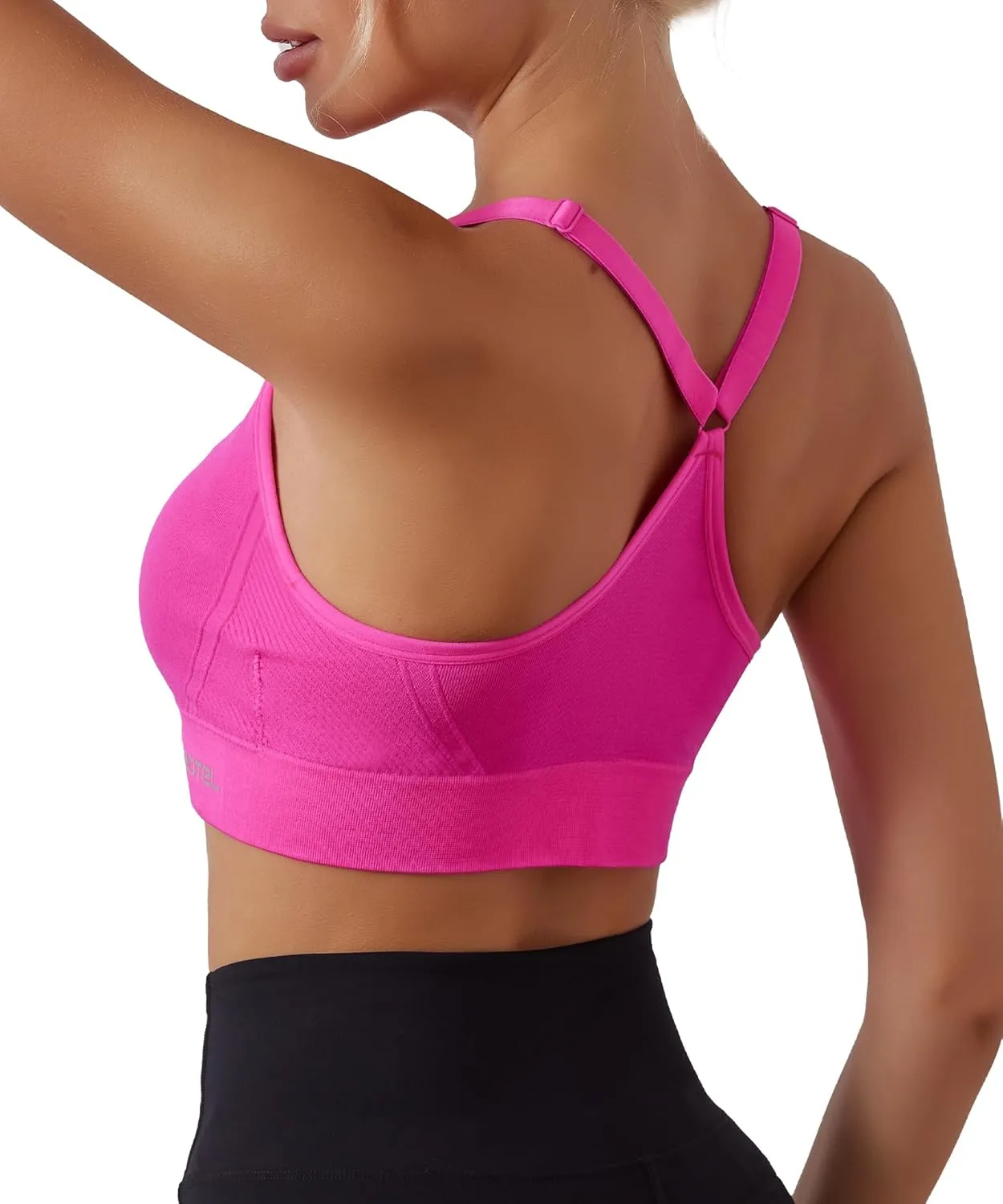 Sports Bras for Women 3 Pack, Adjustable Straps Yoga Workout Bra Comfortable Medium Supportive