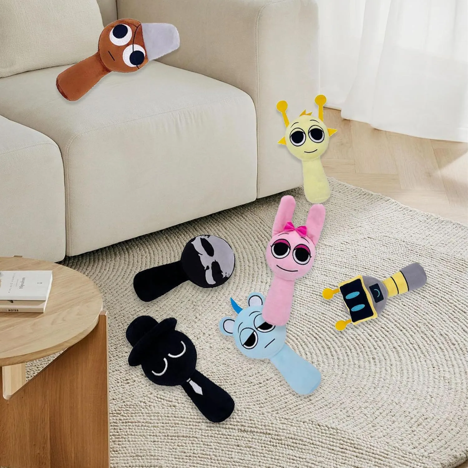 Sprunki Plush Toys, Soft Stuffed Animal Pillow Figure Doll Christmas Birthday Gifts for Fans Adult Kids