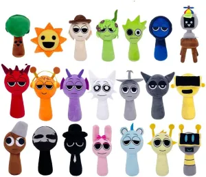 Sprunki Plush Toys, Soft Stuffed Animal Pillow Figure Doll Christmas Birthday Gifts for Fans Adult Kids