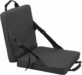 Stadium Seat Cushion, Portable High Back Soft Patio Cushion Foldable Chair Cushion with Storage Pocket, 600D Kayak Seat Travel Seat Cushion for Fishing, Hiking, Outdoor Concerts,