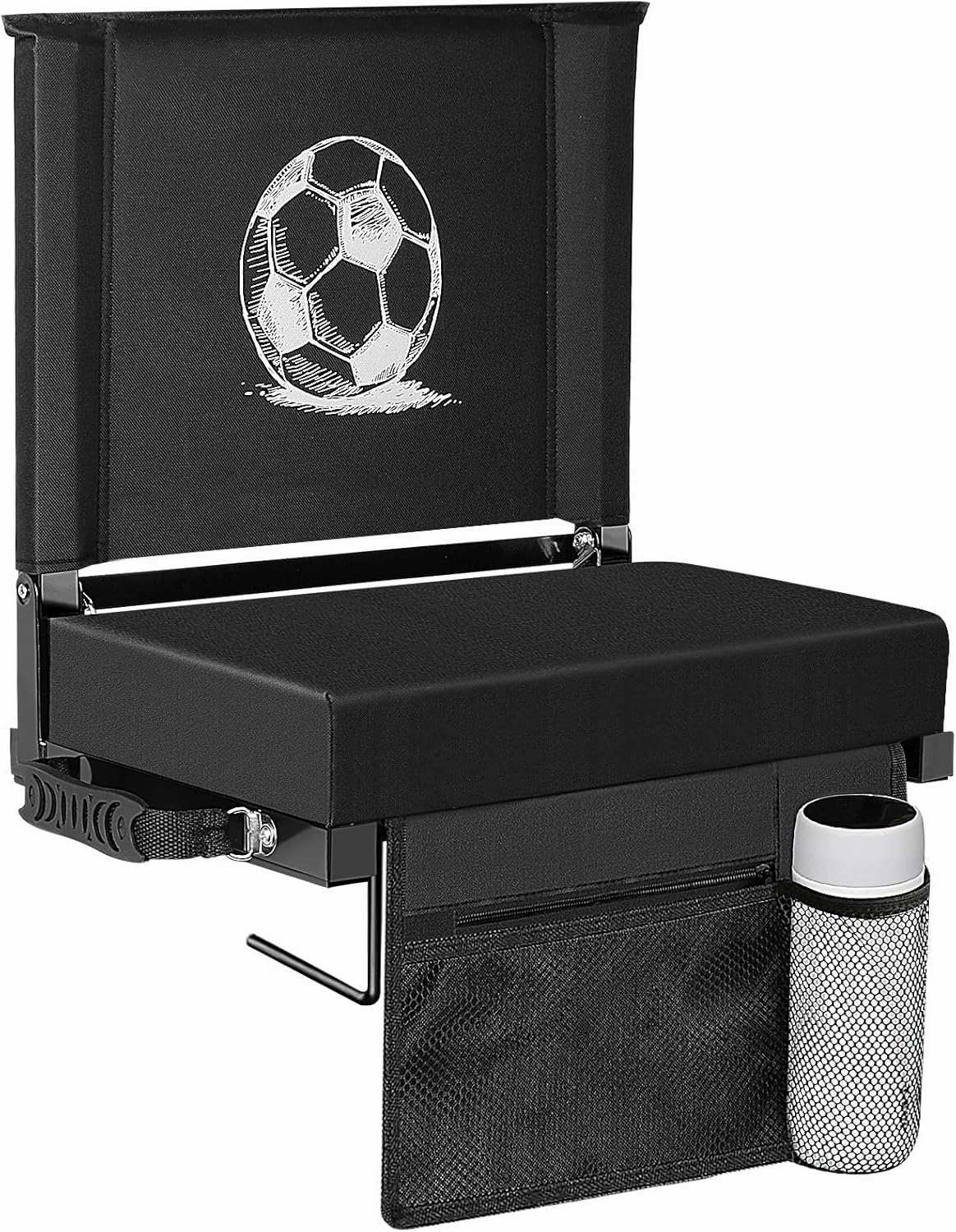 Stadium Seats for Bleachers with Back Support, Bleacher Chairs with Back and Cushion, Wide Portable Stadium Chairs with Shoulder Strap, Perfect for Sports Events