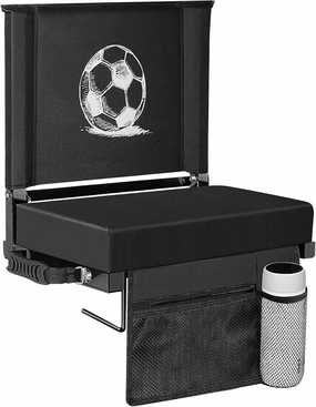 Stadium Seats for Bleachers with Back Support, Bleacher Chairs with Back and Cushion, Wide Portable Stadium Chairs with Shoulder Strap, Perfect for Sports Events