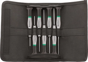 Stahlwille 96479715, 7-Piece Electronic Screwdriver Set, 4 Slotted & 3 Precision Phillips, Made in Germany