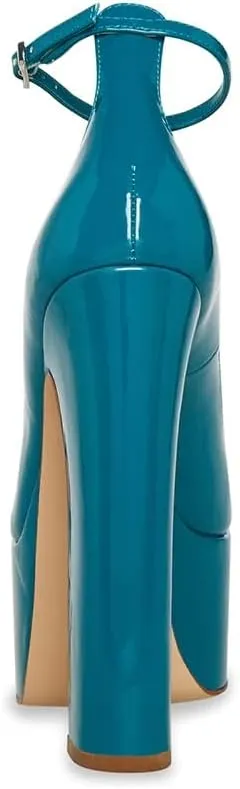 Steve Madden Women's Skyrise Teal Patent