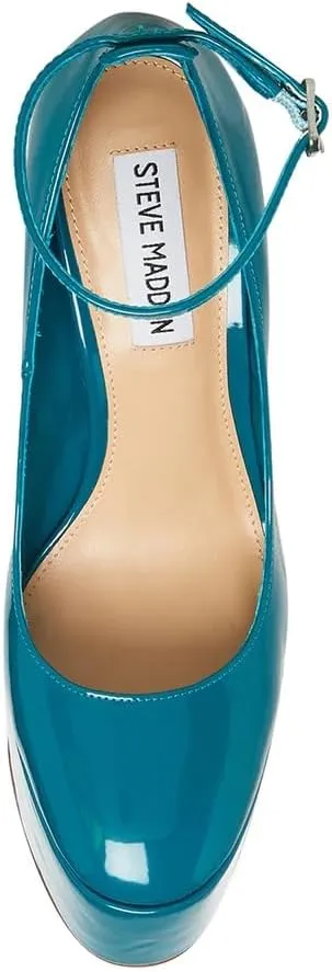 Steve Madden Women's Skyrise Teal Patent