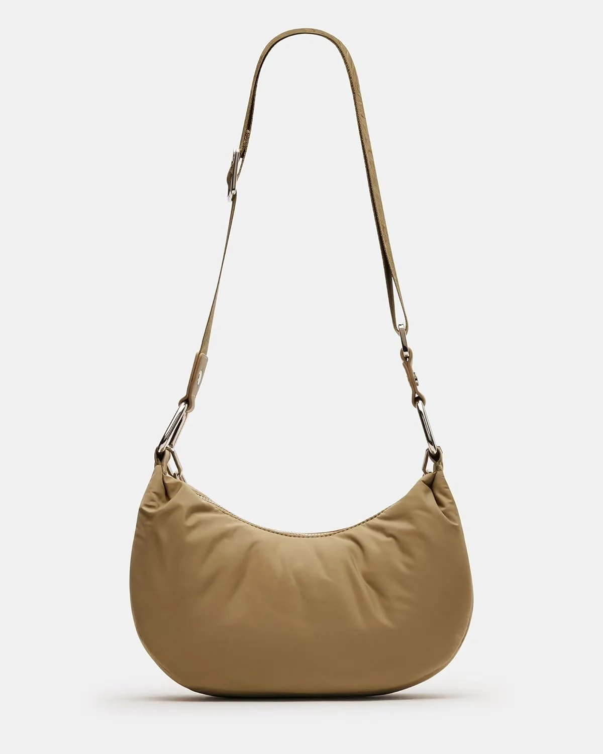 Steve Madden Zoeyy-n Nylon Moon Shape Bag with Chain