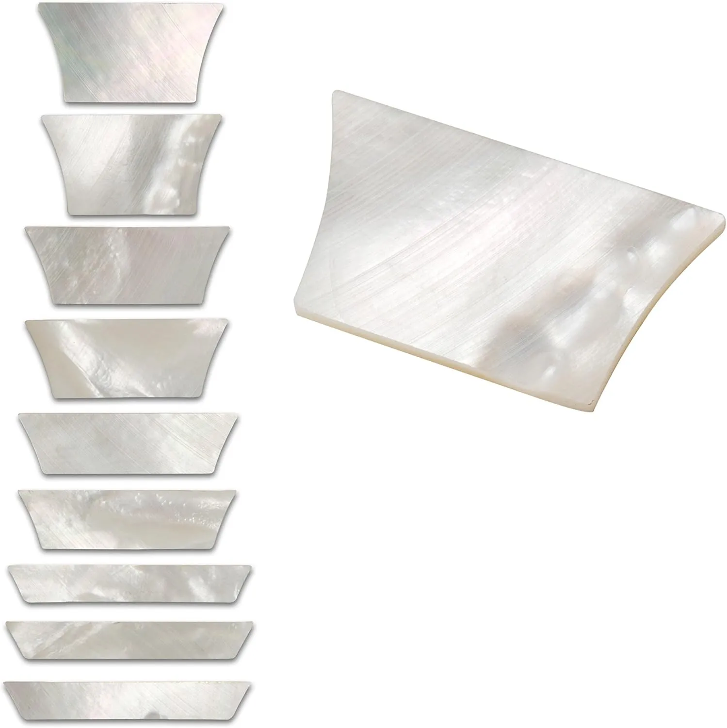 StewMac Mother-of-Pearl Inlay Set Compatible with Gibson Les Paul Standard