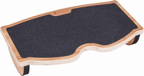 StrongTek Ergonomic Wood Foot Rest for Enhanced Circulation & Comfort, 350lbs Capacity, Rocker Balance Board for Standing Desks, Non-Slip, No Assembly, 18" Wide - Ideal for Office/HOM