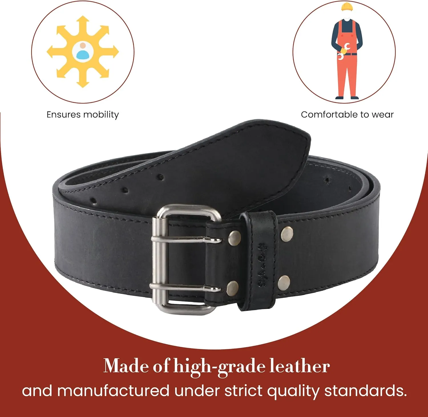 Style N Craft Work Belt, Durable and Rugged Belt