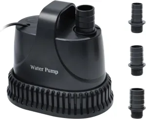 Submersible Aquarium Water Pump, Adjustable Water Flow, Small Fountain Pump for Garden Fountain, Water Table, Fish Tank, Pond, Hydroponics (40W, 800GPH)