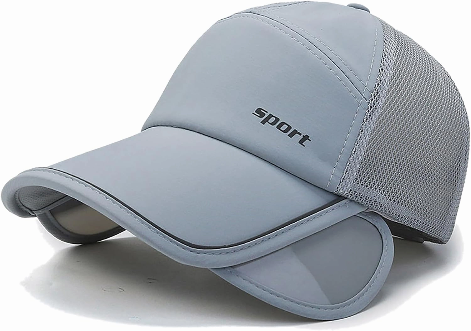 Sun Visor Hats for Men Women Retractable Brim Adjustable UV Protection Mesh Baseball Cap