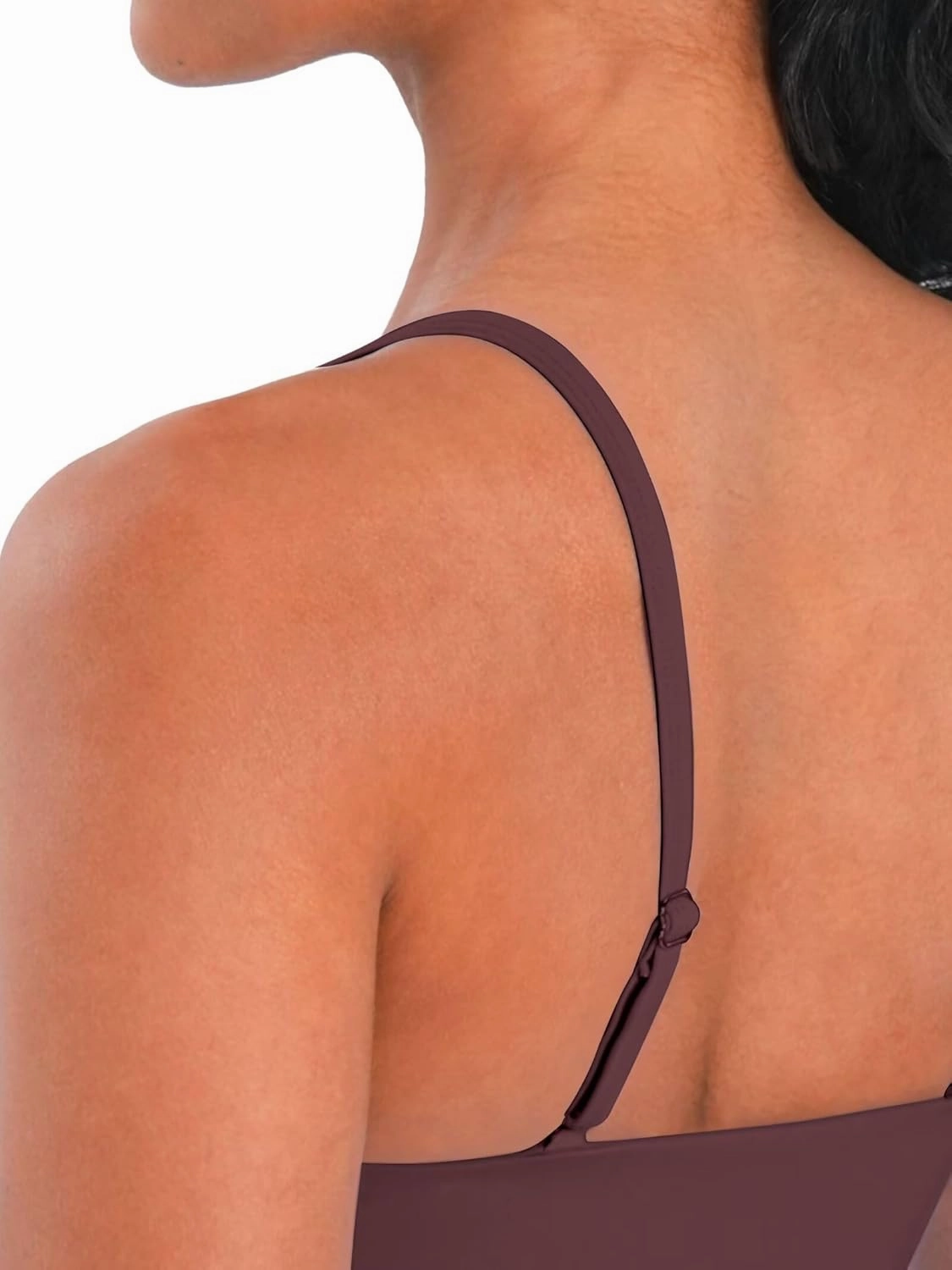 Sunzel Womens Sports Bra Buttery Soft Adjustable Straps Padded Yoga Bra Scoop Neck Wireless Bra Crop Top for Workout Gym
