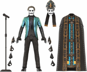 Super7 ULTIMATES! Ghost Papa Emeritus IV - 7" Ghost Action Figure with Accessories Heavy Metal Collectibles and Retro Toys