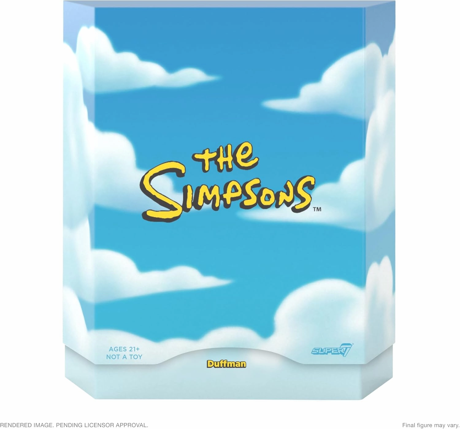 Super7 Ultimates The Simpsons Duffman - 7" The Simpsons Action Figure with Accessories Classic TV Show Collectibles and Retro Toys
