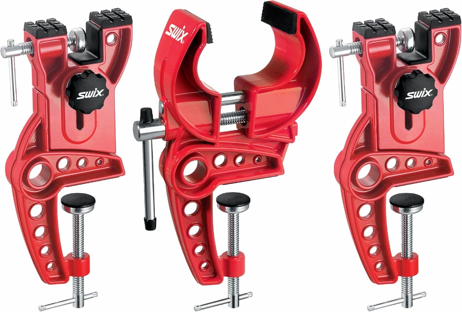 SWIX T149-50 Ski Vise With 50mm Wide Jaws | Durable Adjustable Clamps For Waxing And Tuning Alpine & Downhill Skis