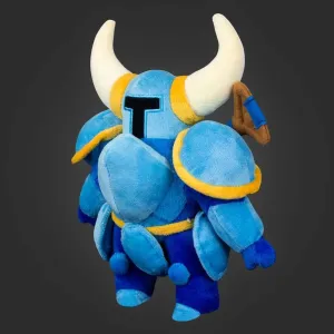 Symbiote Studios Shovel Knight - Shovel Knight Plush Toy - 12 Inch Soft Minky Plush Fabric - with Free Enamel Pin Badge - Ideal Gift for Kids and Adults - Ages 3